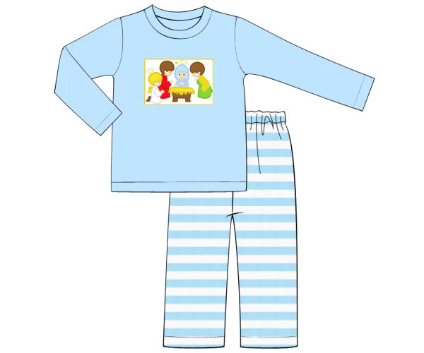 baby Boys Nativity Story Pants Set Pre-order , 3 MOQ