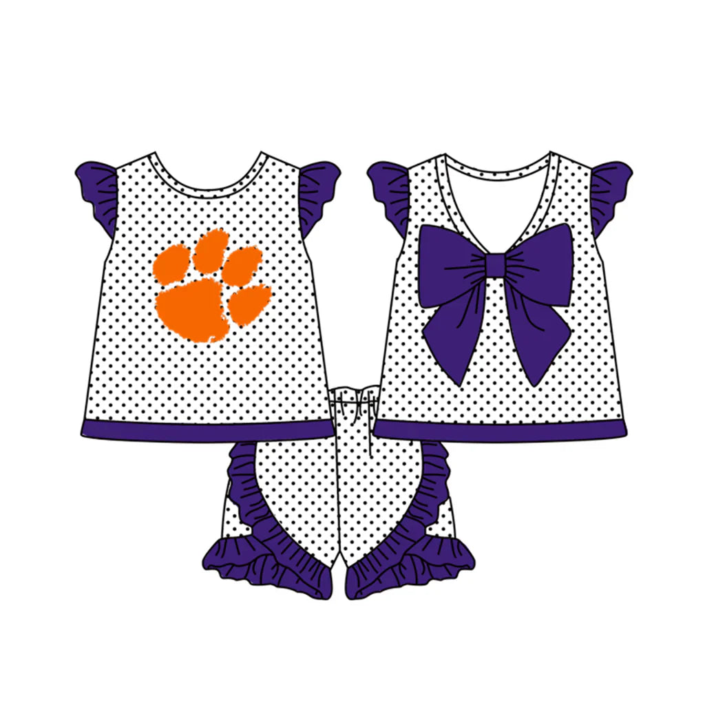 Sibling Tigers University Football Team Clothes Set Pre-order