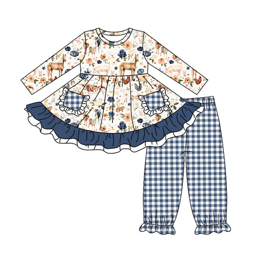 Baby Girls Farm Animal pants  Set Pre-order 3 MOQ