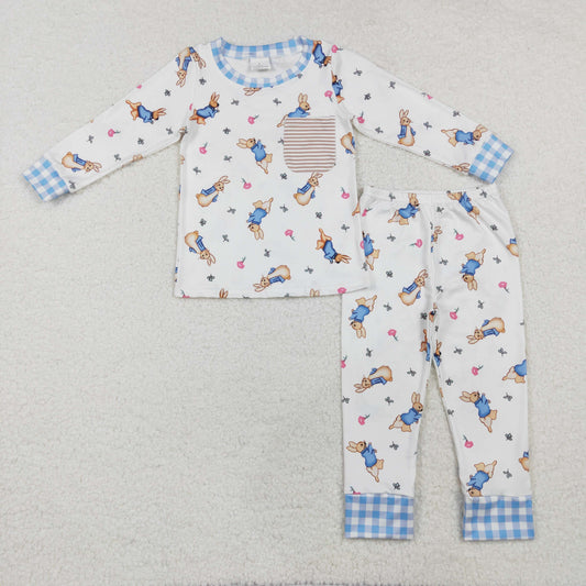 Baby BoysEaster Rabbit Long Sleeve Pajama Set