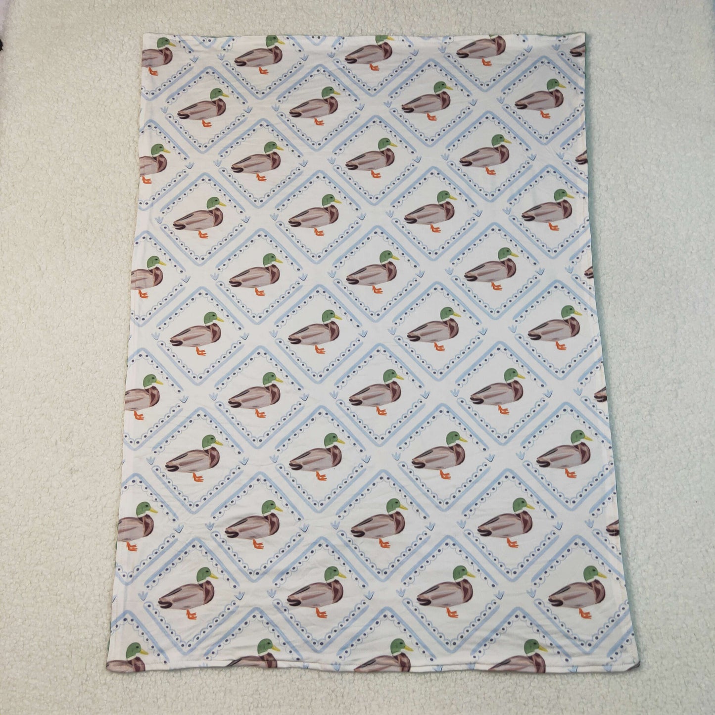BL0213 Baby Boys Mallard Duck  Blanket