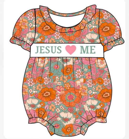 3 MOQ  Jesue Love Me Floral Bubble Romper Pre-order