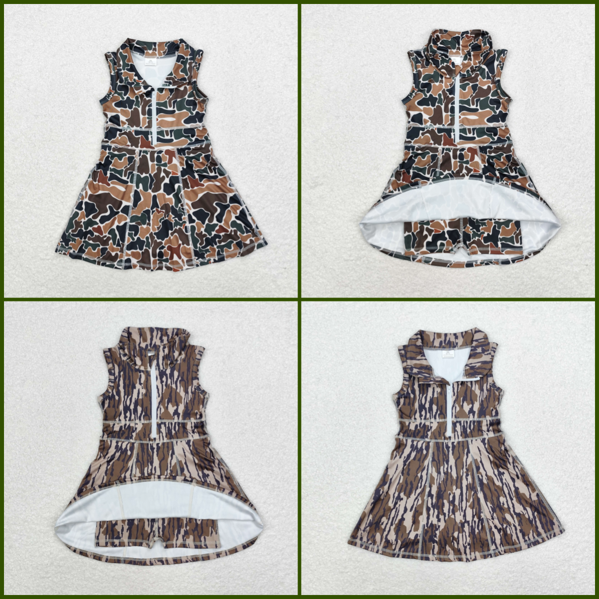 Baby Girls   Camo Sport Active Dress With Zipper