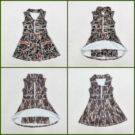 Baby Girls   Camo Sport Active Dress With Zipper