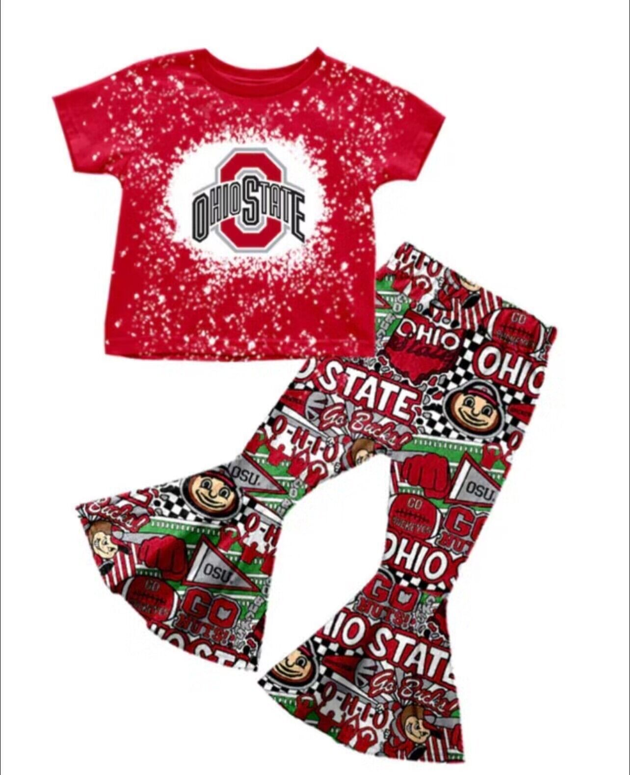 Sport Team Ohiostate Bell Bottom Pants Set ,Deadline Time : 31th July