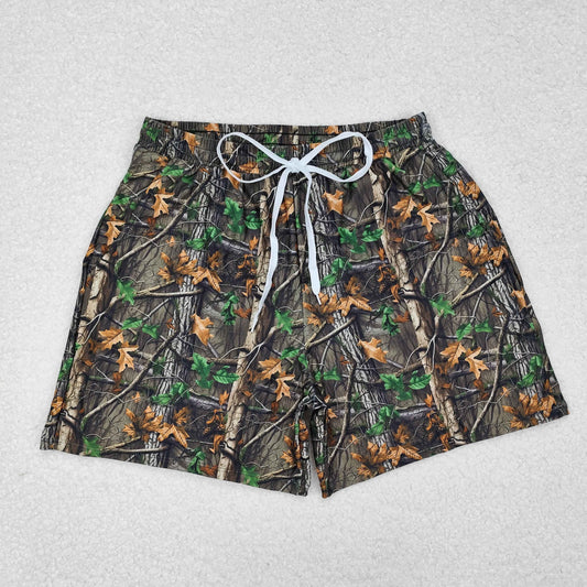 Adult Men Bottomland Camo Shorts Swimming Trunks