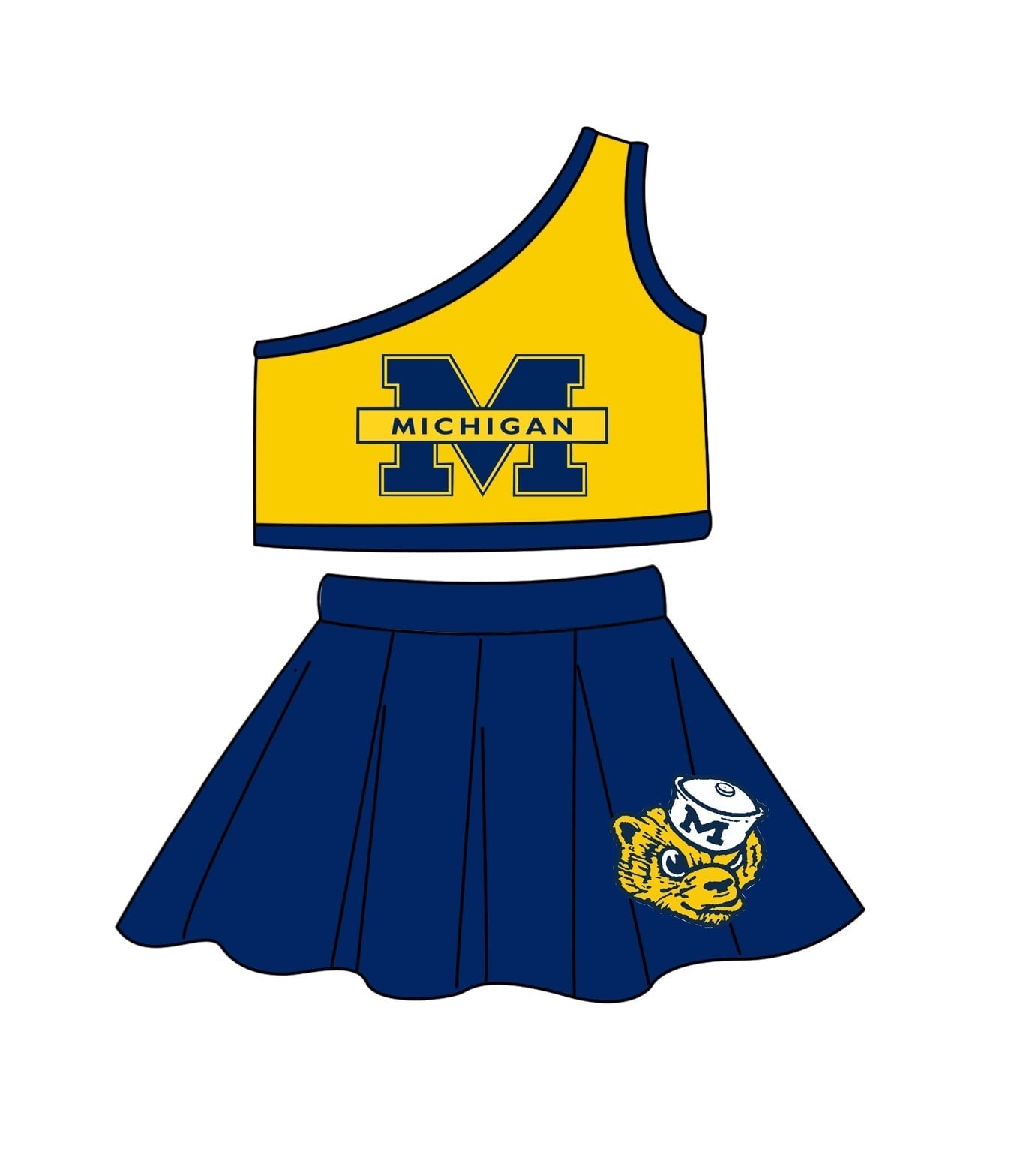 Sport Team Michigan Girls Skirt Set ,Deadline Time : 30th July