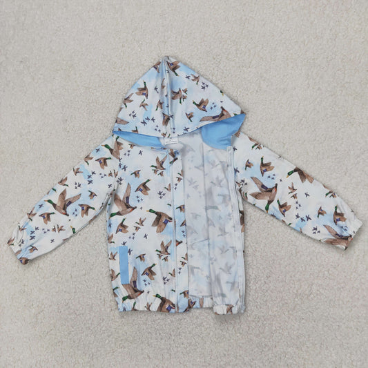 Toddler Boys Mallard Duck Hoodie Zipper Coat