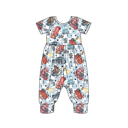 Baby Girls Bamboo Cartoon Car Jumpsuit  Pre-order 3 MOQ