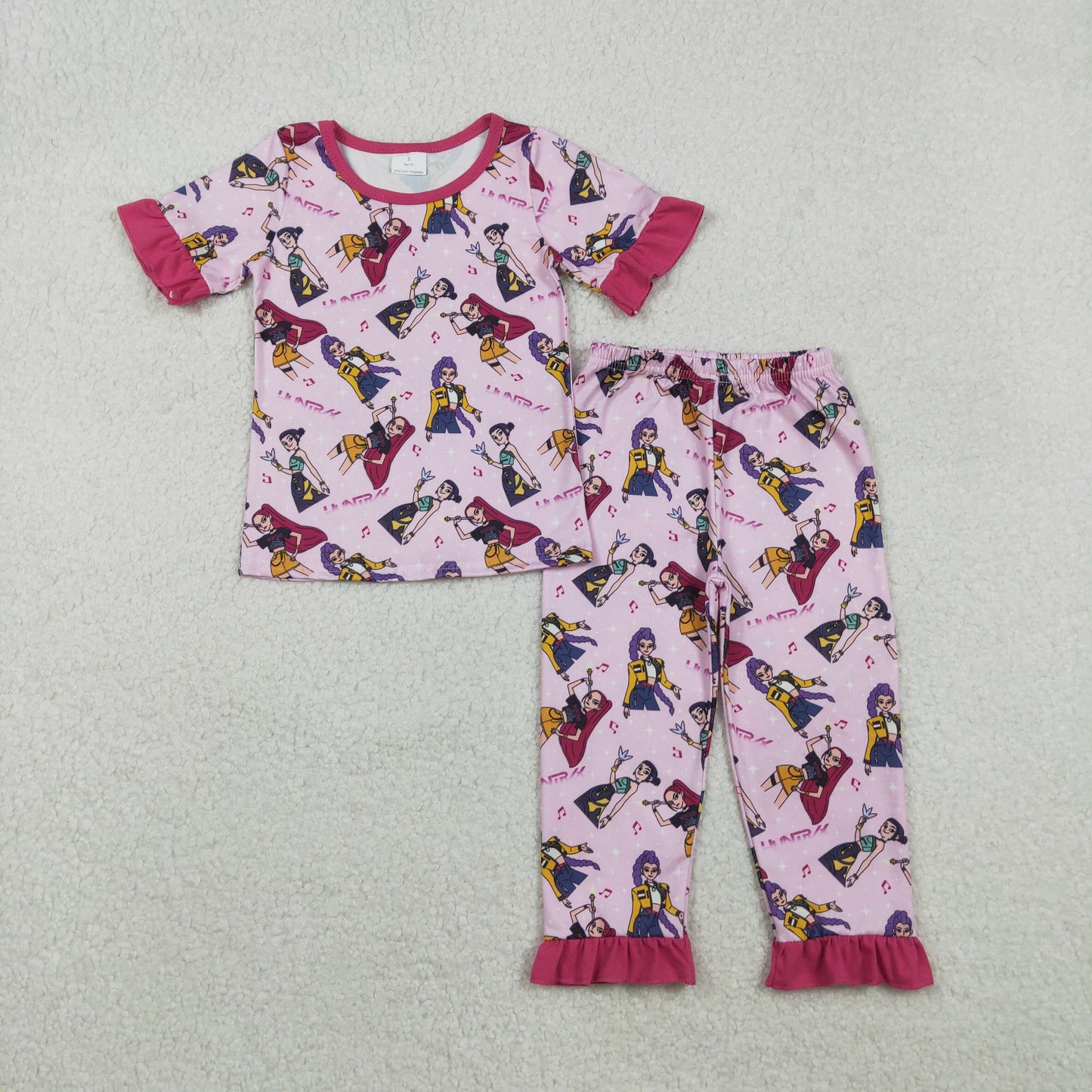GSPO2121  Movies Cartoon Girls Long Sleeve Pajama Set