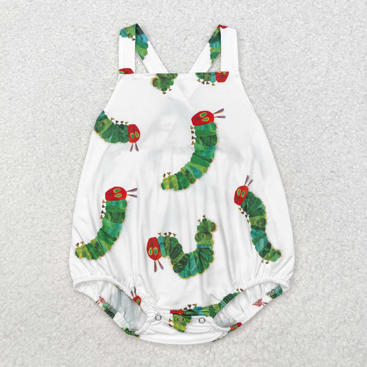 Newborn Baby Boys Cartoon Caterpillar Bubble Romper