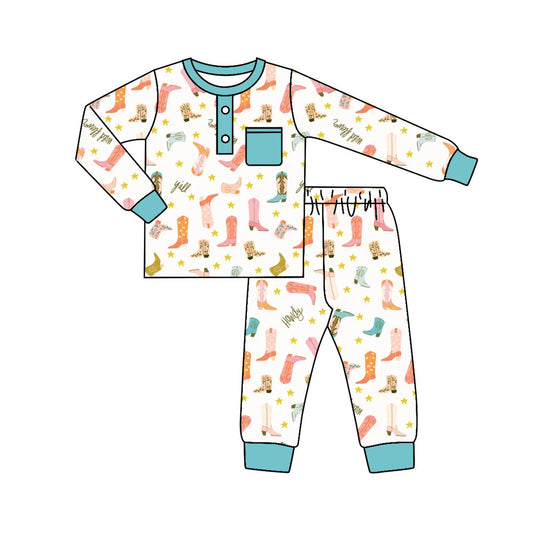 Baby Boys Boots Pajama Set Pre-order 3 MOQ