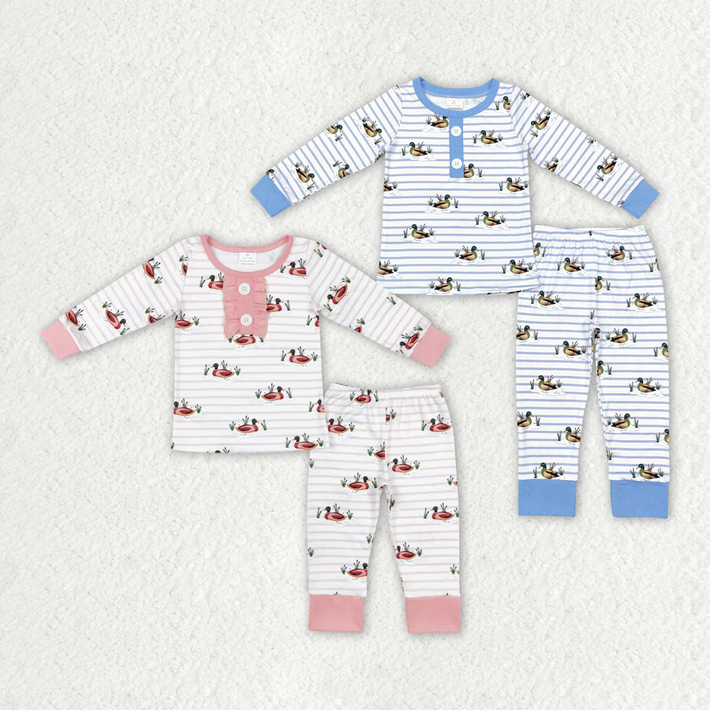 Infant Baby Sibling Mallard Long Sleeve Pajama Set