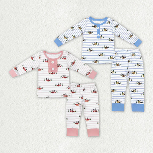 Infant Baby Sibling Mallard Long Sleeve Pajama Set