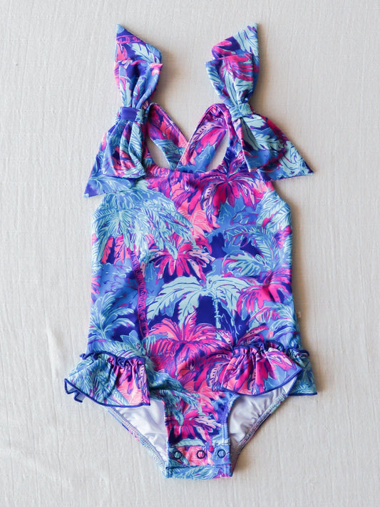 Baby Girls coconut tree Swimsuit (5 MOQ) Pre order