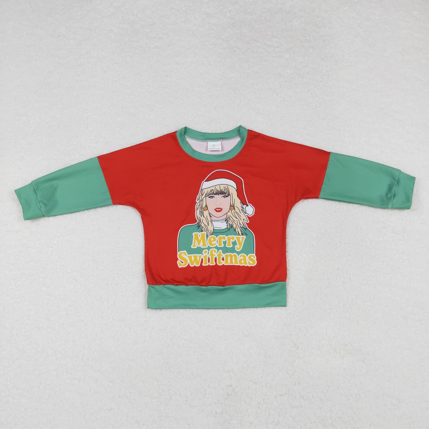 Baby Girls Merry Swiftmas Singer Christmas Long Sleeve Top