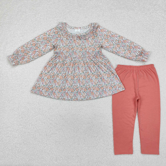 Baby Girls Outfit Fall Floral Tunic Top Leggings Set