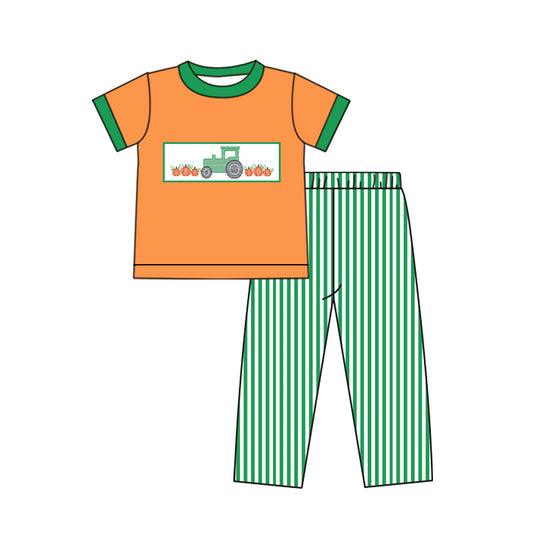 Baby  Boys Pumpkin Trucck  Pants  Pre-order 3 MOQ