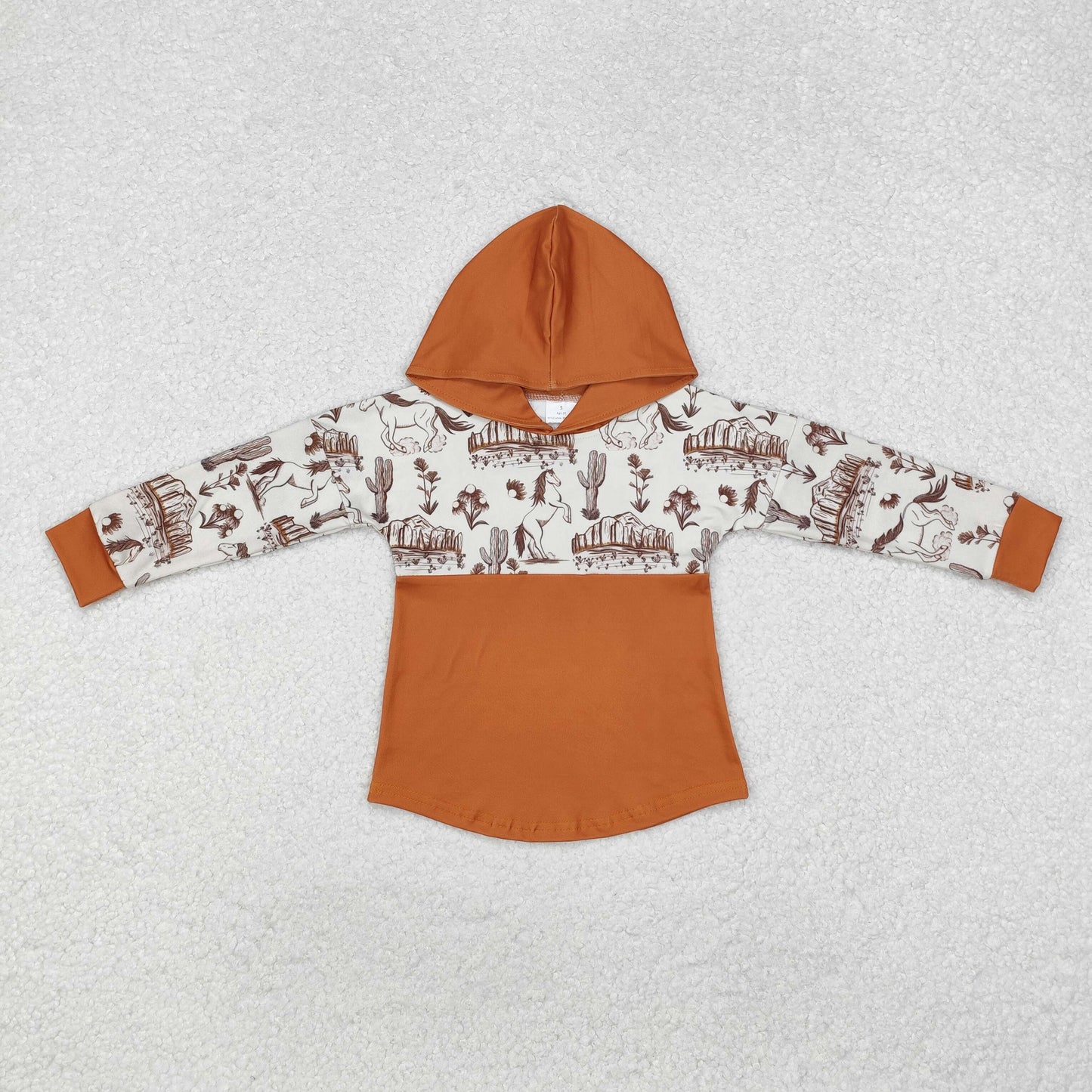 Baby Boys Wild Horse Long Sleeve Hoodie Top