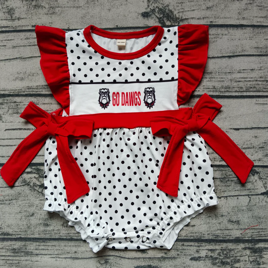 Go Dawgs Girls  Sumemr romper  3 MOQ