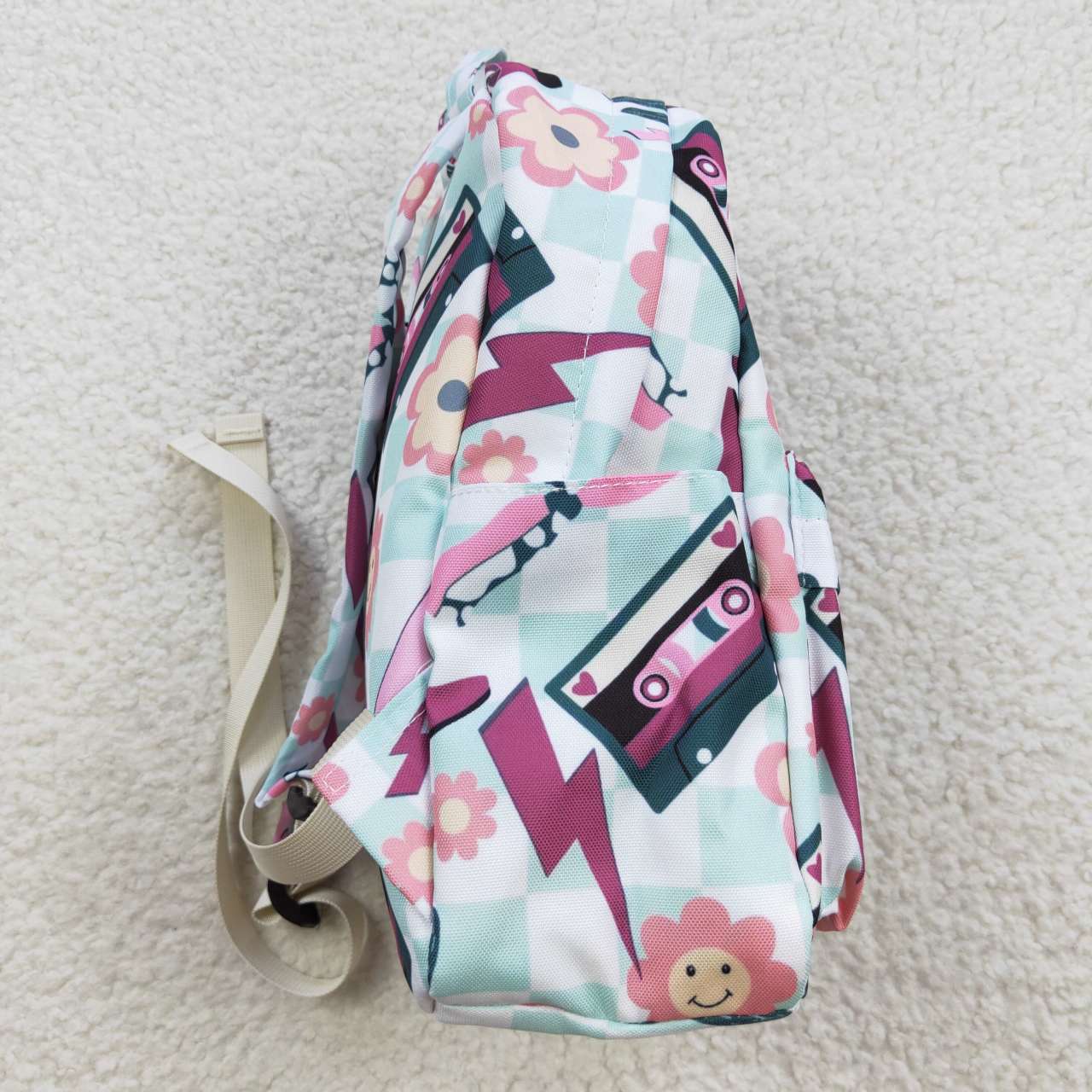 BA0082 Western Baby Girls Boot Print Backpack Bag