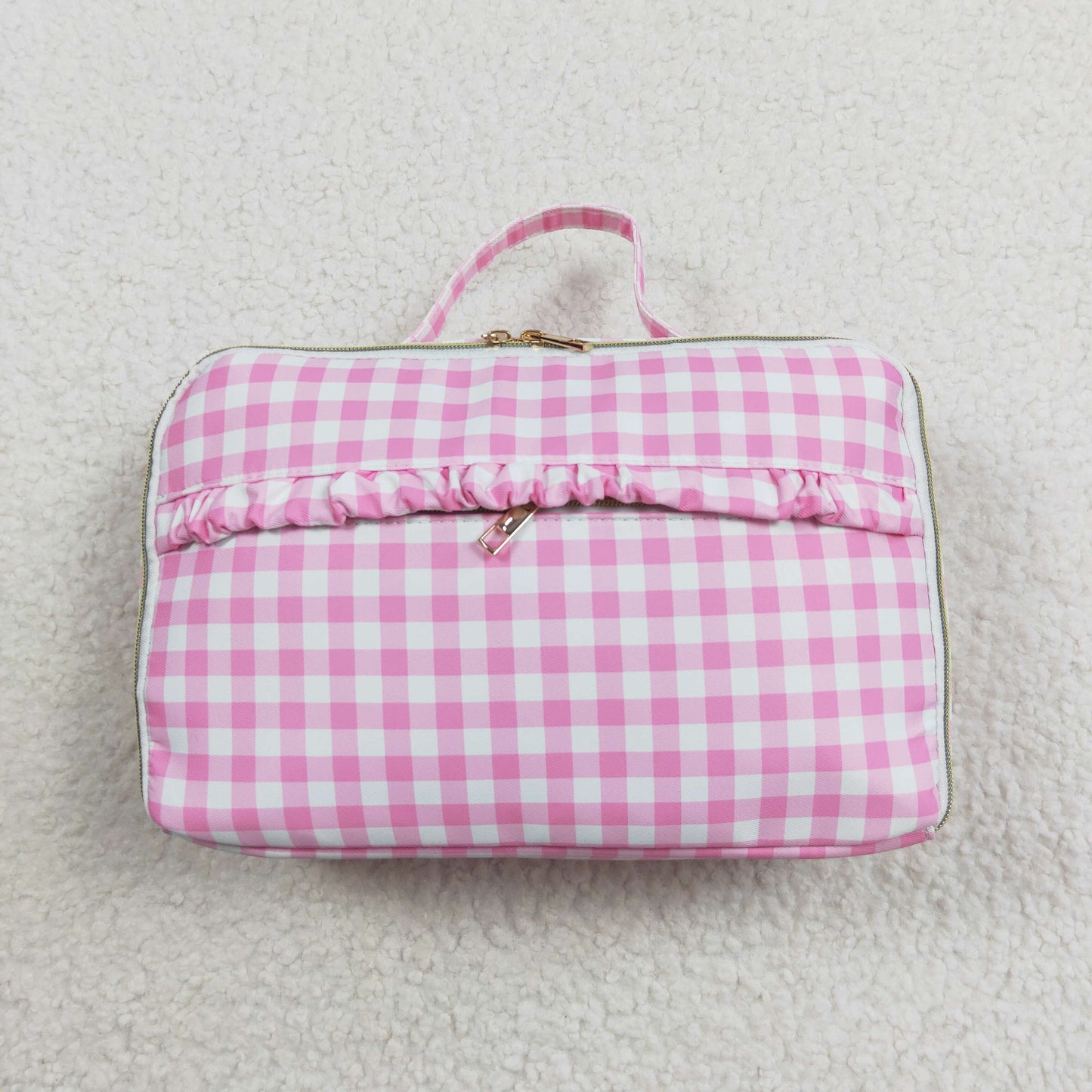 BA0089 Checkered Backpack Bags Lunch Boxes