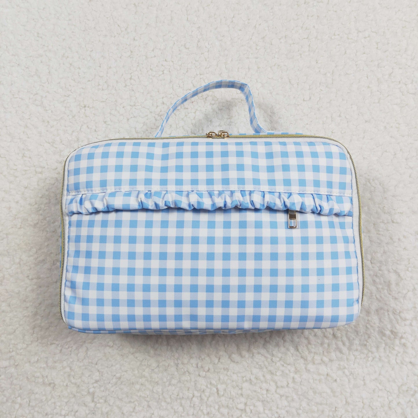 BA0089 Checkered Backpack Bags Lunch Boxes