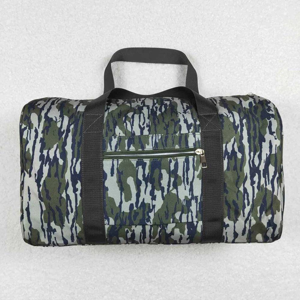 BA0159 USA Shop Baby Adult Green Camo Tree Branches Gym Bags