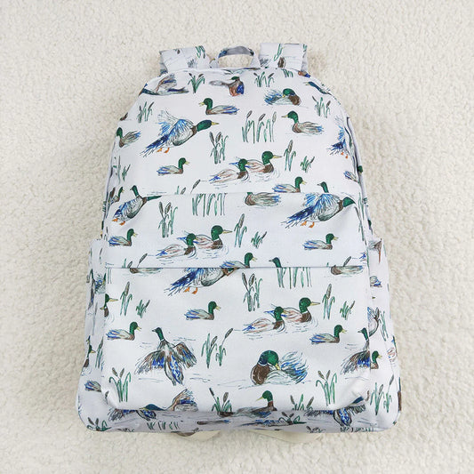 USA Shop Baby Kids Flying Ducks Grey Backpack Back Bags
