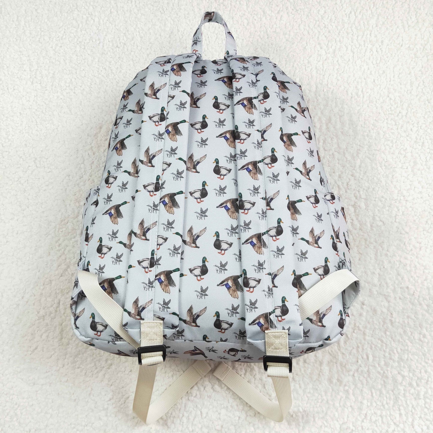 BA0197 Baby Mallard Duck Packback Blue School Bag