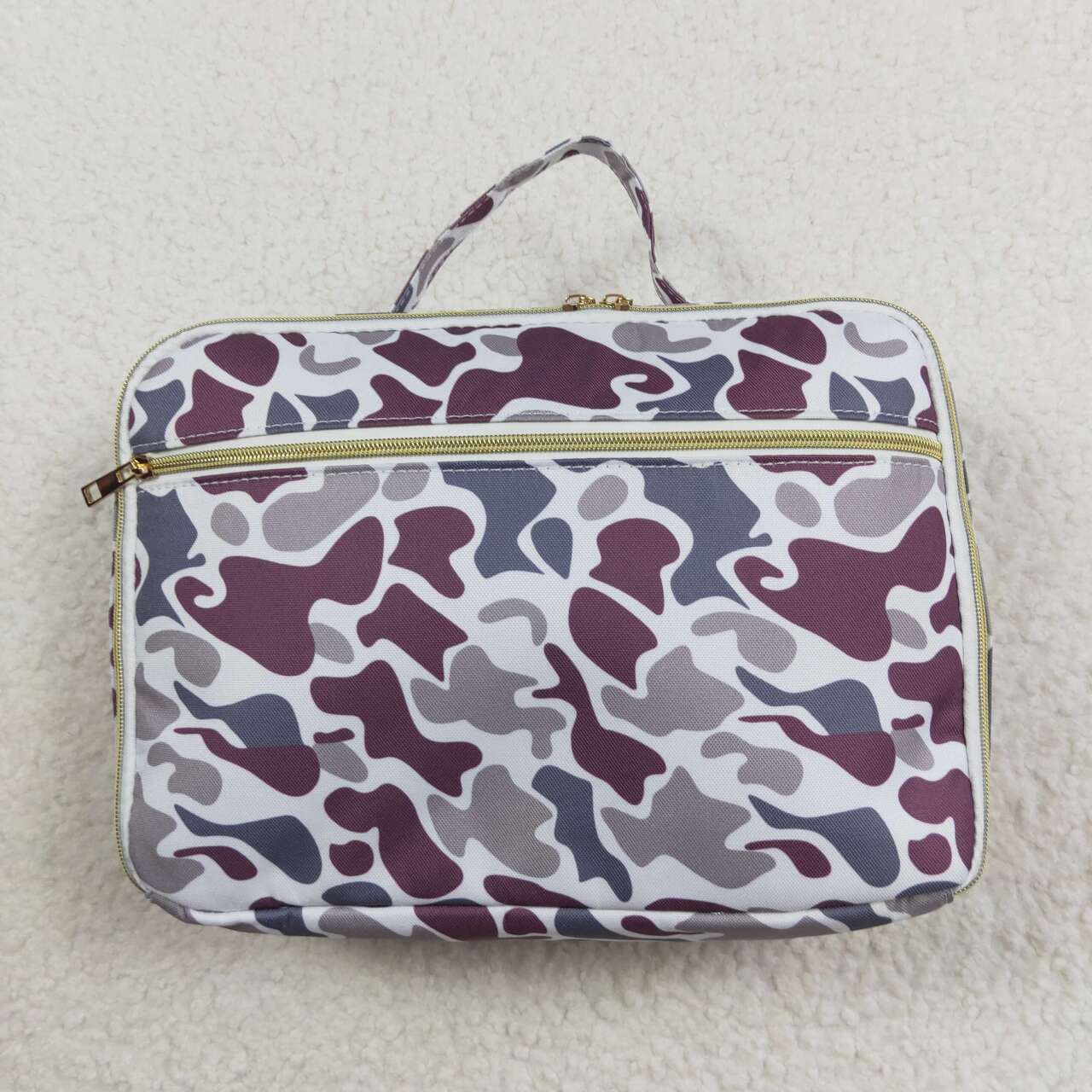 Grey Camo Gym Bags Backpack Lunch Boxes Family