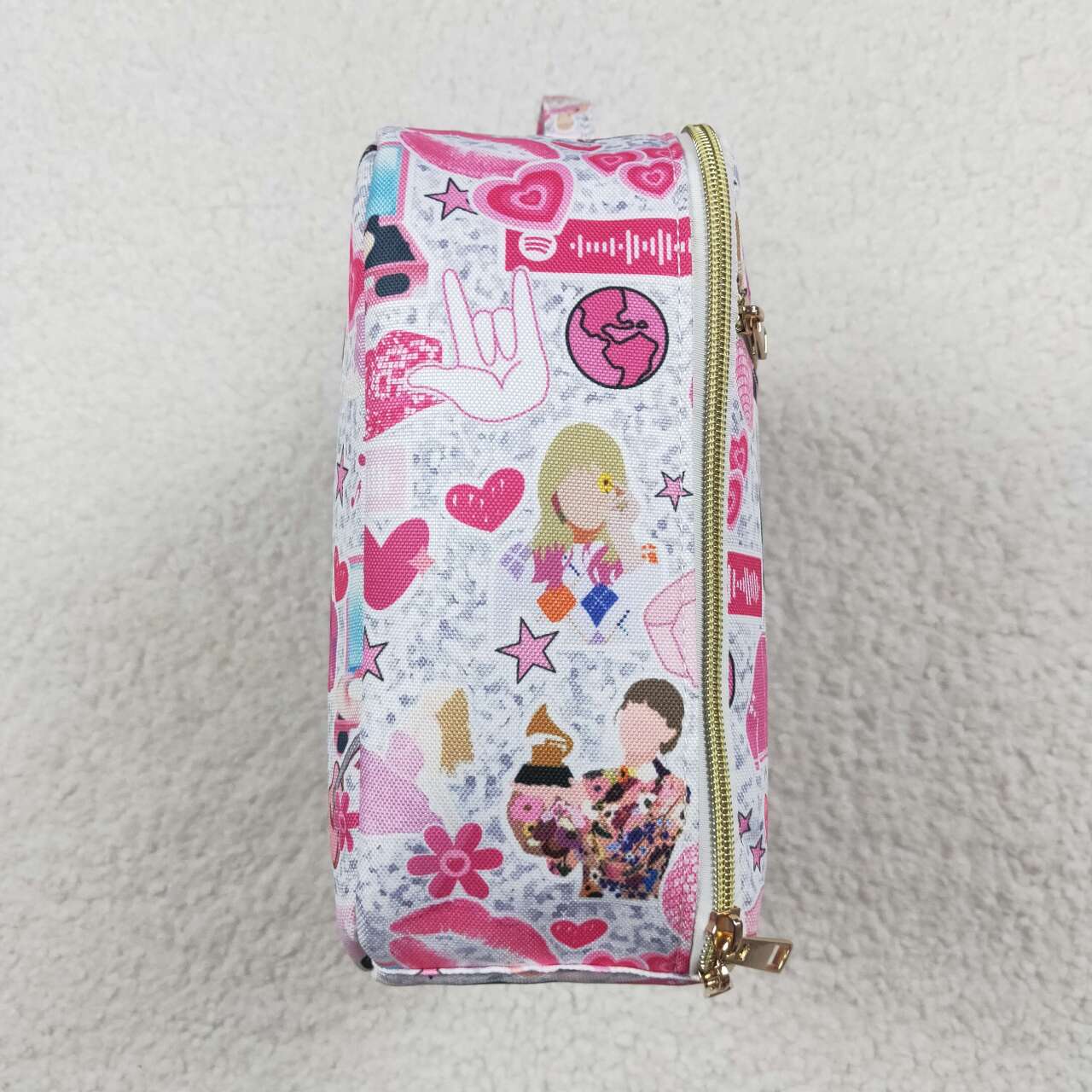 BA0235 Student Girls School 1989 TS Singer Pink Lunch Boxes Bag