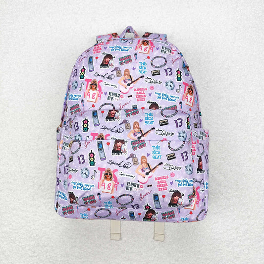 USA Shop Baby Kids Girls Purple Singer Backpack  School Bags