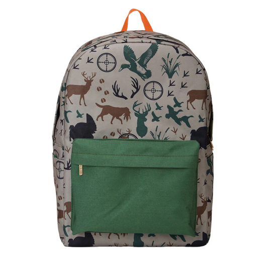 BA0272 Baby Boys Hunting Deer Mallard Backpack School Bag Preorder