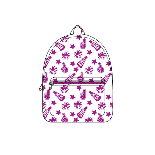 BA0350 Bay Girls Sport Team Cheer Purple Backpack Bag Preorder
