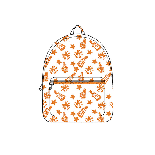 BA0352 Bay Girls Sport Team Cheer Orange Backpack Bag Preorder