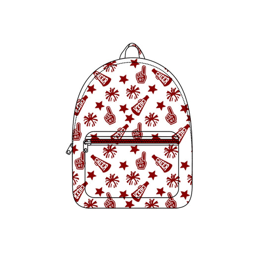 BA0353 Bay Girls Sport Team Cheer Dark Red Backpack Bag Preorder