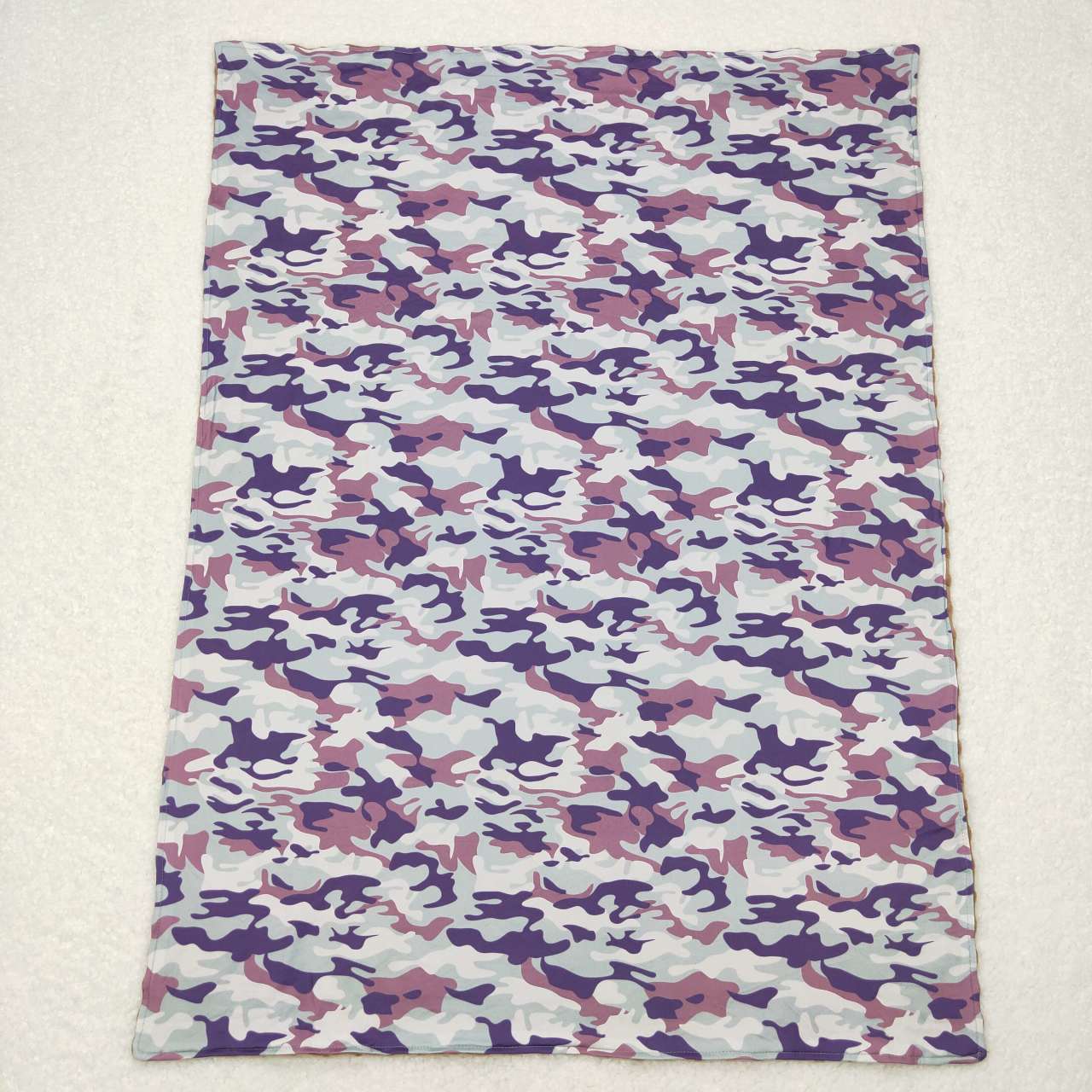 BL0076 Baby Boys Grey Camo Blanket