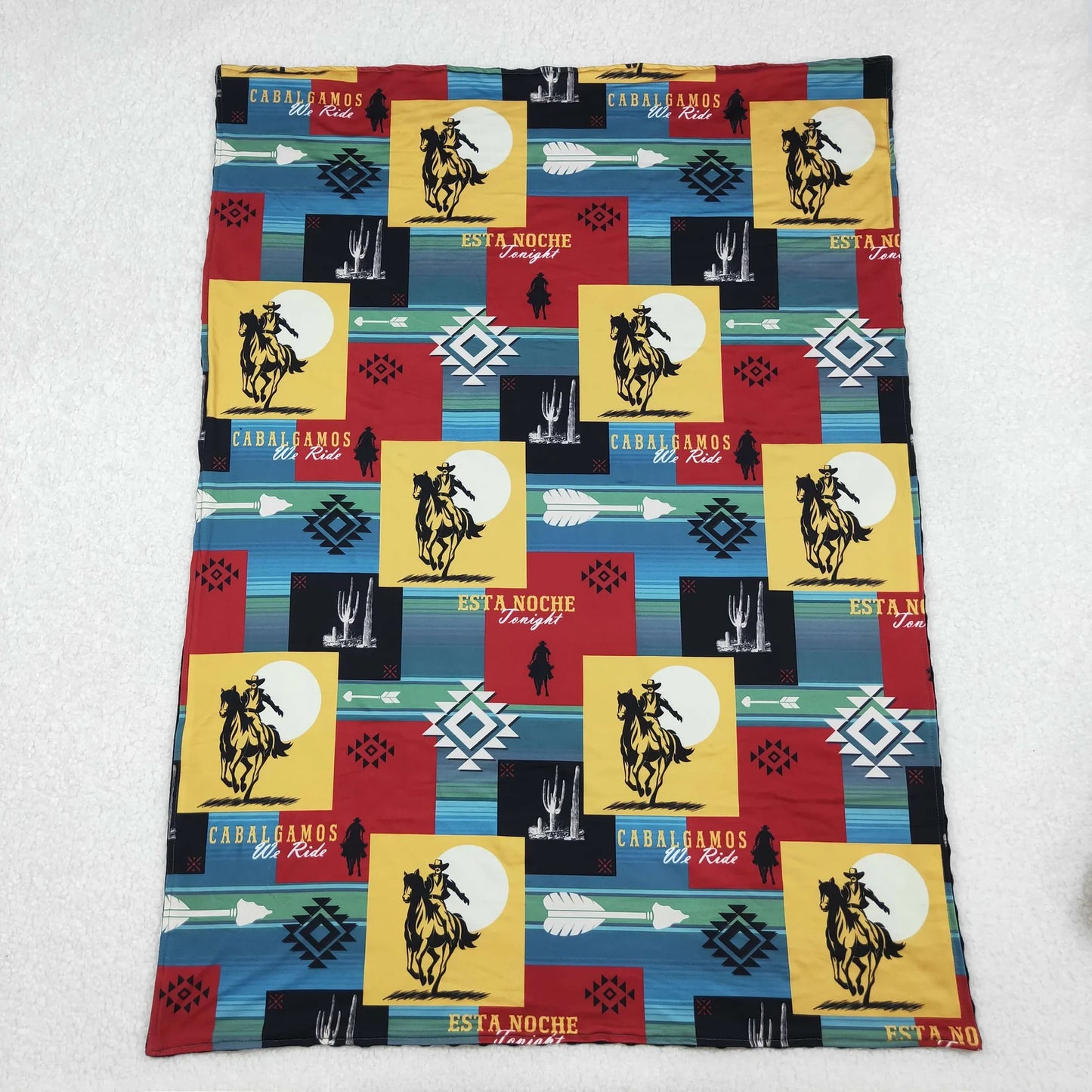 Baby Kids Toddler Western Design Blanket