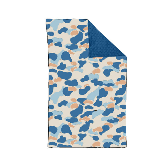 BL0149 Baby Boys Blue Camo Blanket Pre-order