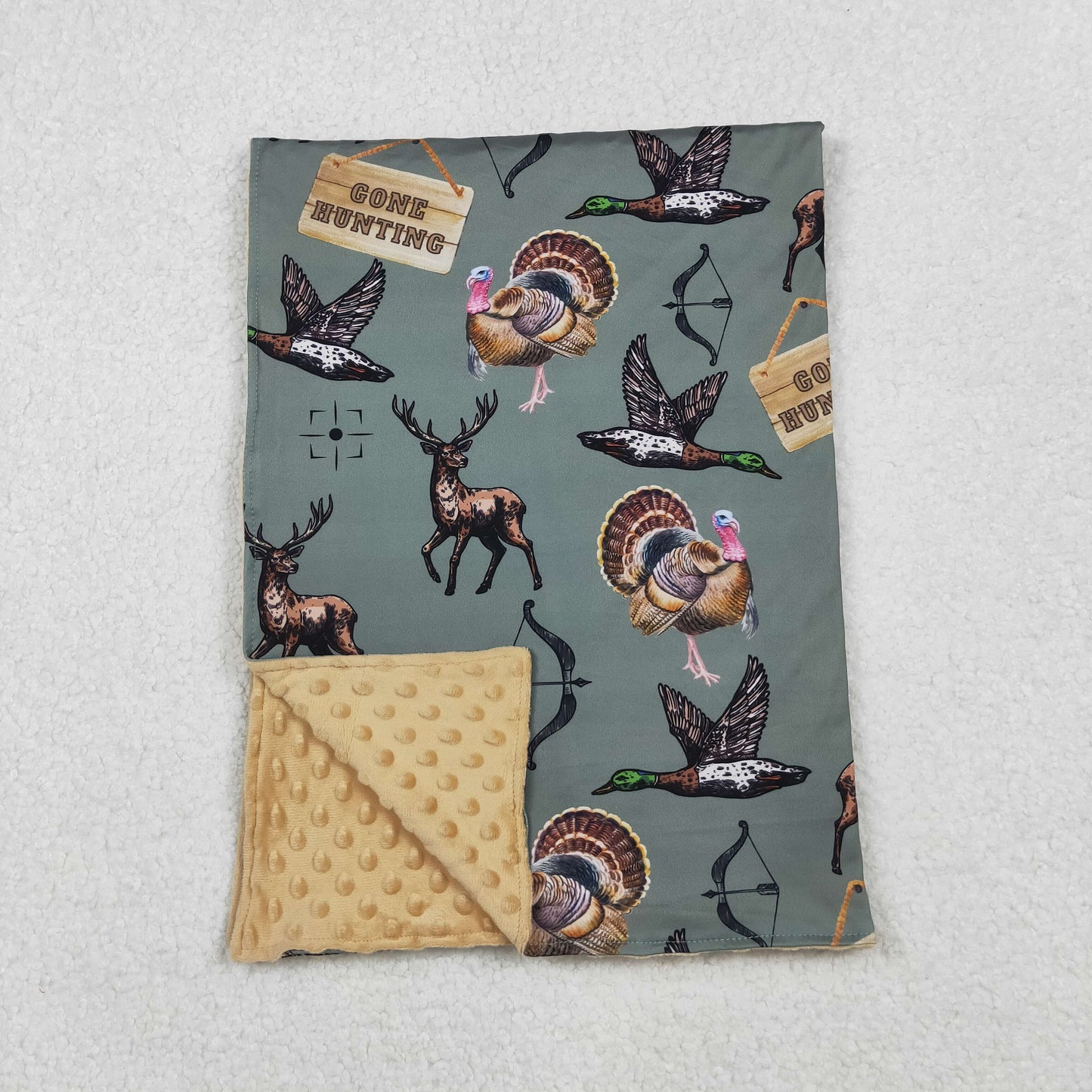 BL0151 Baby GIrls and Boys Hunting  Blanket