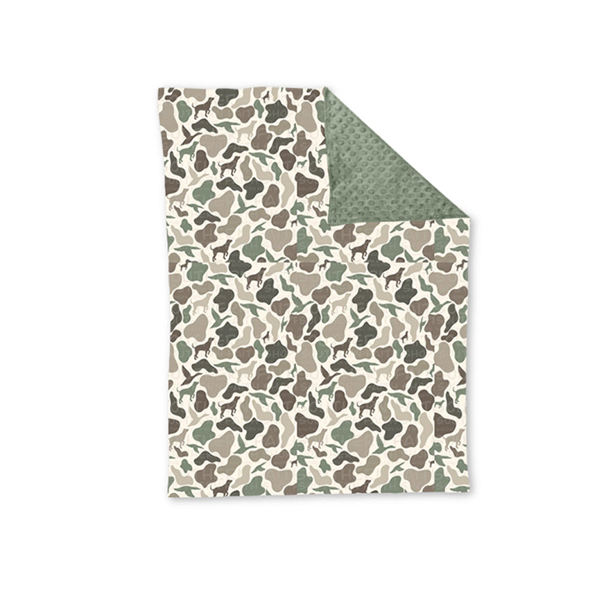 Baby Boys Camo Hutning Dog Blanket Pre-order