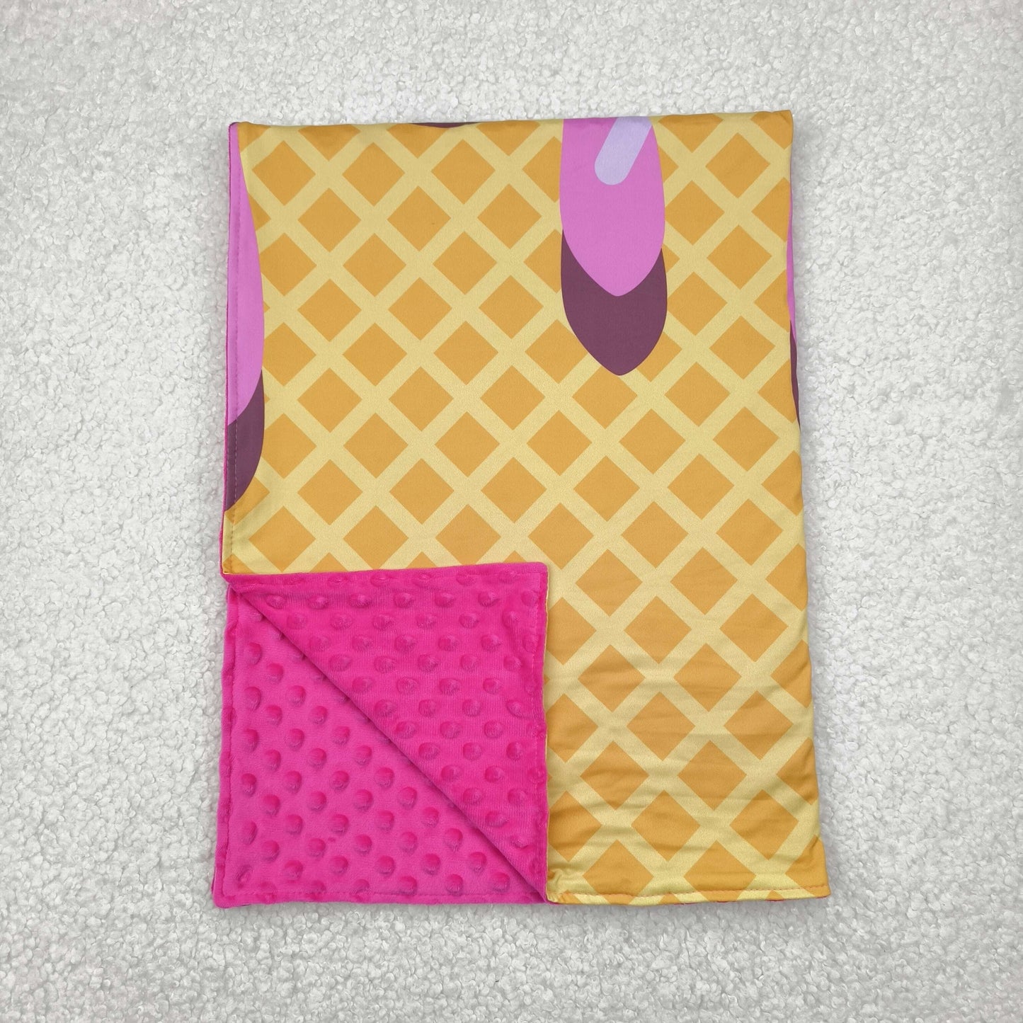 BL0201 Baby Girls Ice Cream Cnady Blanket