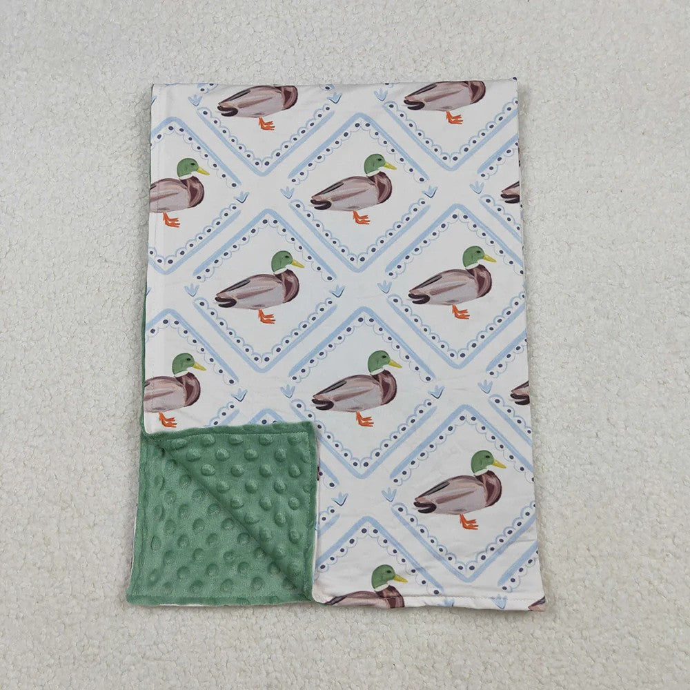 Sibling Baby Girls or Boys Hunting Season Camo Duck Deer Blanket