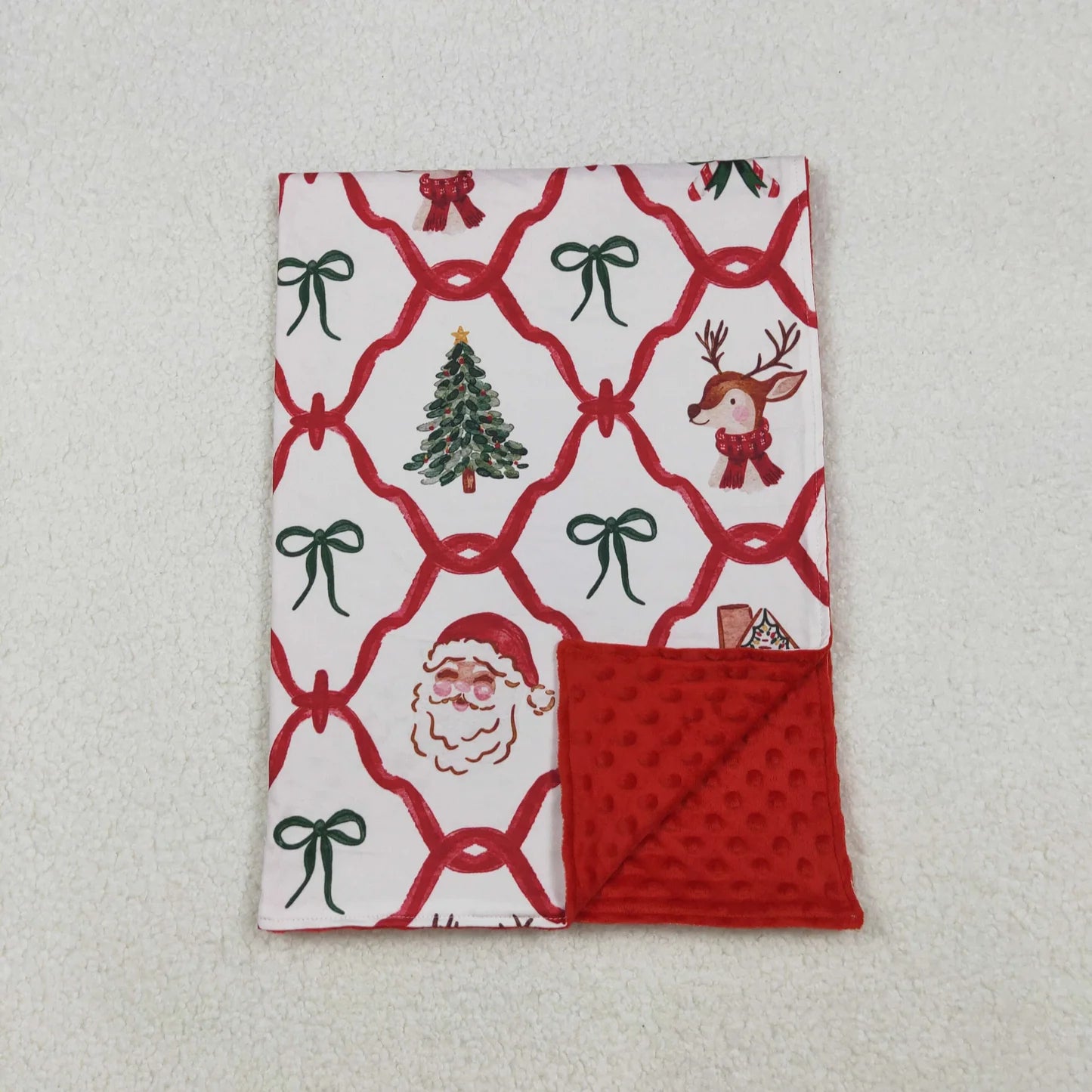 Sibling Baby Christmas Soft Blankets