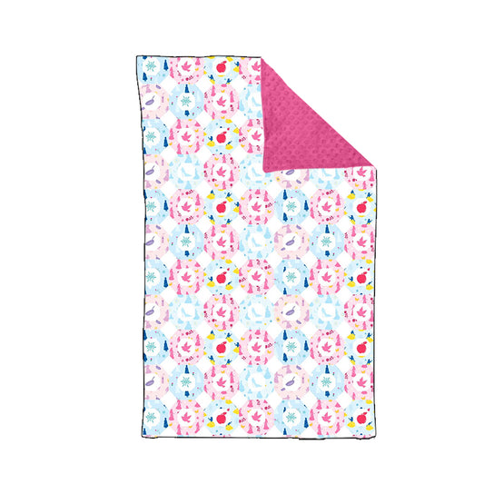 BL0234 Baby  Girls Apple Blanket Preorder