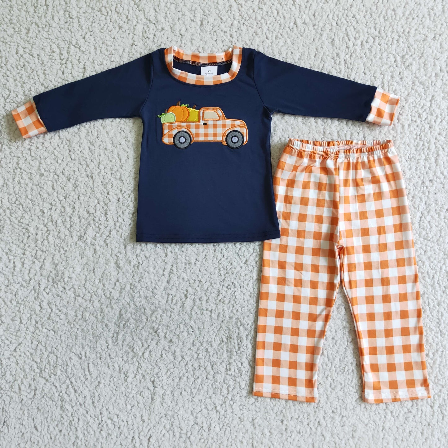 Baby Boys Fall Pumpkni Tuck Outfit