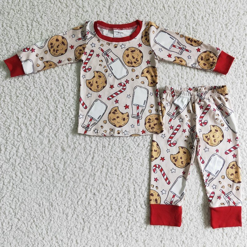 BLP0070 Baby Boys Christmas Cookie Pajama Set