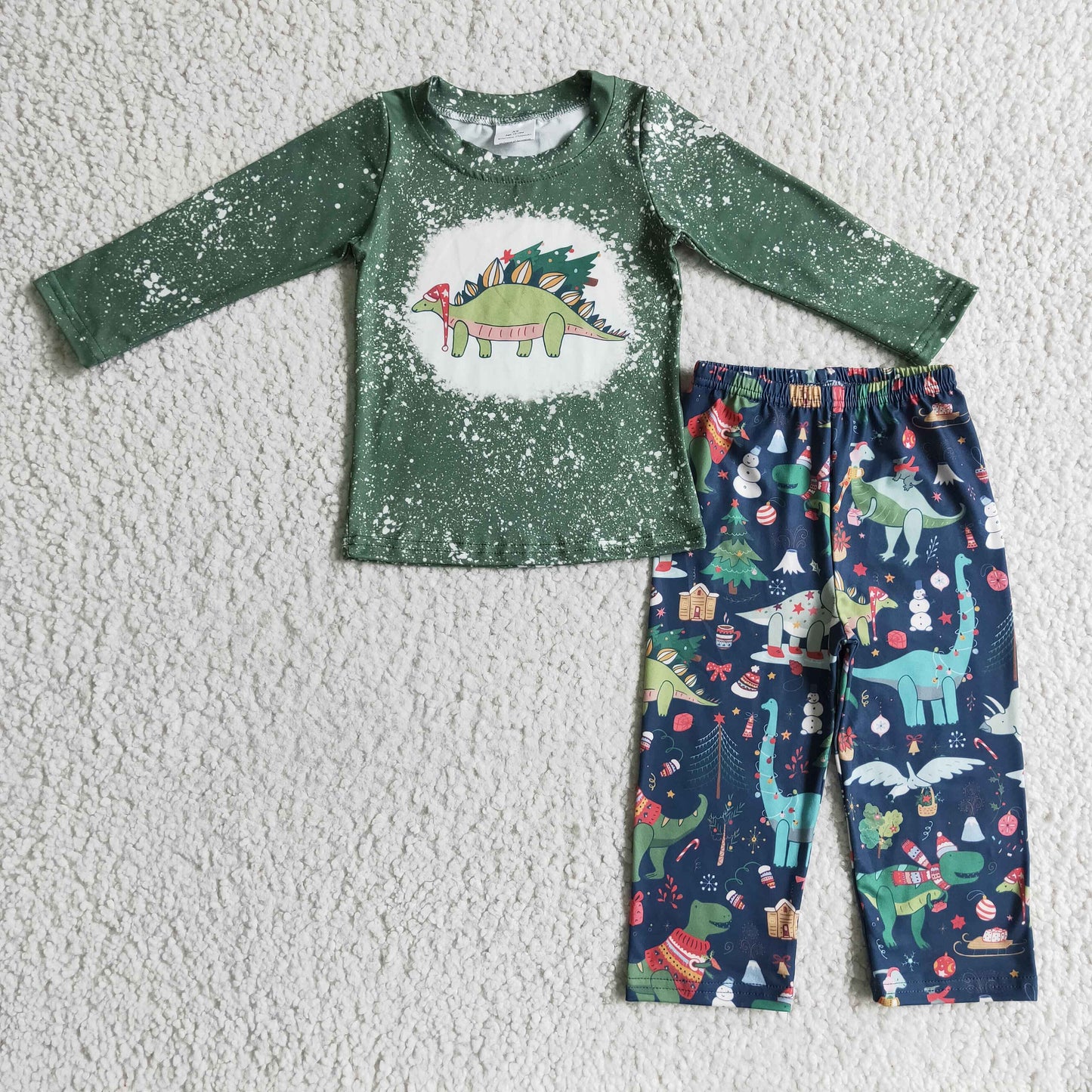 BLP0105 Baby Boys Christmas Dinosaur Pants Outfit