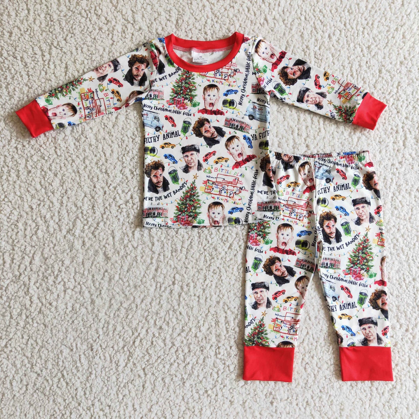 Kids Boys Christmas Pajamas Set